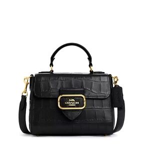 New! Morgan Top Handle Satchel in Gold/Black 🖤